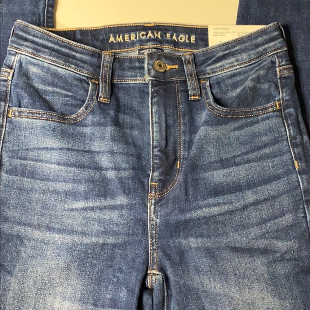 Highrise cropped jeans